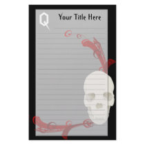 Skull Stationery