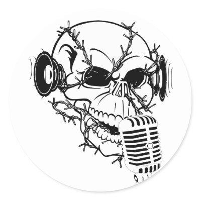 Skull stickers