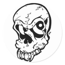 Skull stickers by catastrophika Skull stickers