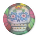 skull street painting festival magnets
