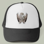 Skull Stylish Wings Vector Hat