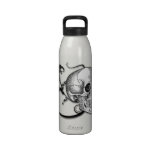 Skull & Swirls Water Bottle