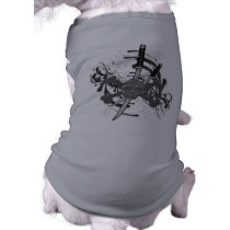 Skull Swords pet clothing