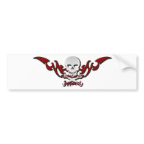 Skull tattoo bumper sticker bumper stickers