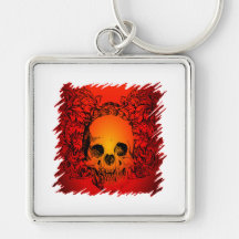 Skull Tattoo Design Keychain