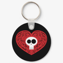 Skull Tattoo Heart keychains