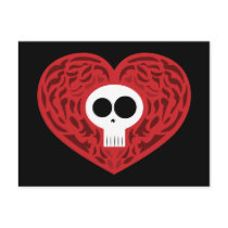 Skull Tattoo Heart postcards by toxiferousdark Skull Tattoo Heart postcards