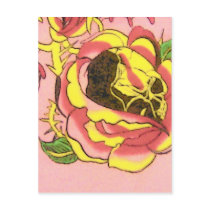 Skull tattoo Look postcards