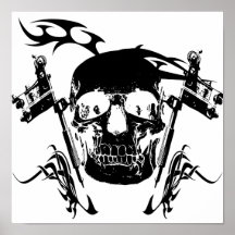 Skull Tattoo Print