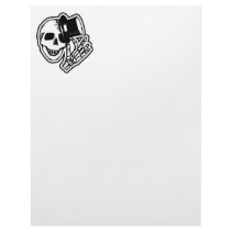 Skull Top Hat Gentleman B&W letterhead by VoXeeD Skull Top Hat Gentleman B&W letterhead