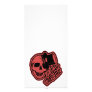 Skull Top Hat Gentleman Red Photo Greeting Card