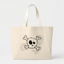skull tote bags