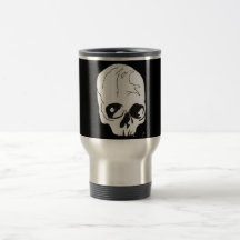 Skull travel mug