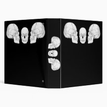 Skull Trio 3 Ring Binders