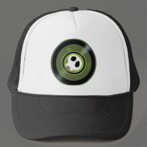 Skull Vinyl Record Hat
