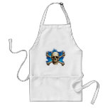 Skull w/ Blue Flame aprons