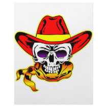 Skull w/ Cowboy Hat Custom Letterhead