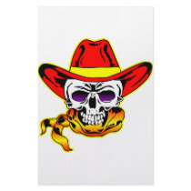Skull w/ Cowboy Hat Stationery