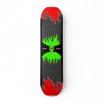 Skull w/ Flames Pro Skate bored Custom Skate Board