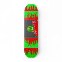 Skull w/ Flames Skate bored Skateboards