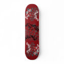 Skull w/ Hearts Skateboard