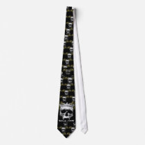 SKULL wearing a CROWN with WINGS! TIE