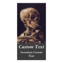 Skull with a Burning Cigarette Picture Card