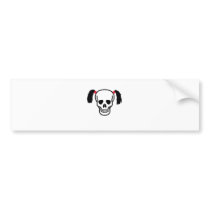 Skull With Bunches bumper stickers