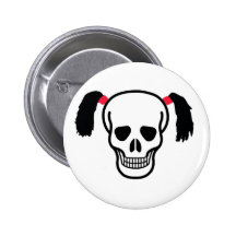 Skull With Bunches Buttons