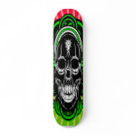 Skull With Diamond in Forehead Skateboard