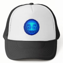 Skull with funny glasses hats