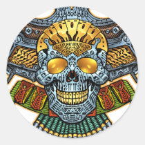 skull, skulls, skeleton, skeletons, gun, guns, handguns, bullets, ammo, al rio, characters, Sticker with custom graphic design