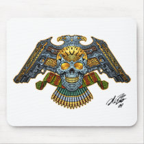 Skull with Guns and Bullets by Al Rio mousepads by AlRioArt Skull with Guns and Bullets by Al Rio mousepads