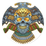 Skull with Guns and Bullets by Al Rio Stickers