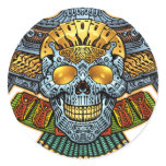 Skull with Guns and Bullets by Al Rio Stickers