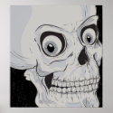 Skull With Scary Eyes print