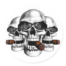 Skull with Shades stickers by EvilSkull Skull with Shades stickers