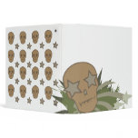 Skull with Star Eyes Vinyl Binders