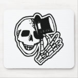 Skull With Top Hat Mouse Pads