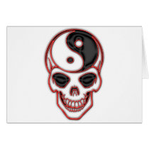 Skull Yin Yang Card