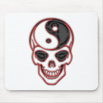 Skull Yin Yang Mousepads