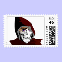 Skullator Postage Stamp stamps