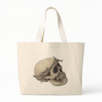 SkullBarbedWireCrown051411 Bags