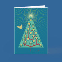Skullbirds Christmas Tree cards