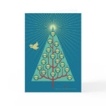 Skullbirds Christmas Tree Greeting Card