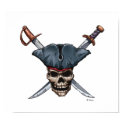 Skulle and Cross Swords with Pirate Hat Disney posters