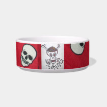 skulled out pet bowl pet bowls