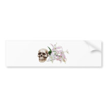 SkullFlowers051409 Bumper Stickers