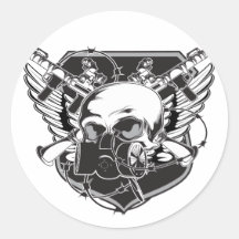 skullgasmask sticker