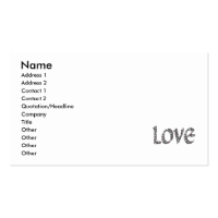 Skullies Love Business Card Templates